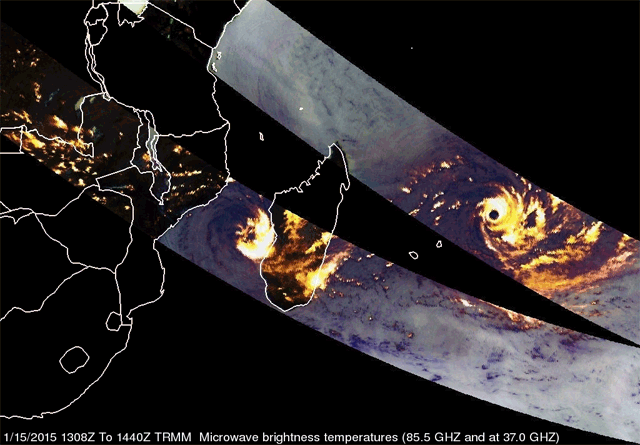 Ciclones tropicales gemelos Bansi y Chedza, Madagascar – Mauricio