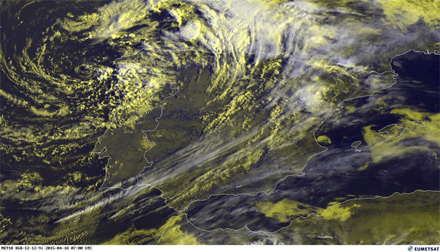 Borrasca fria aislada afectando al norte peninsular