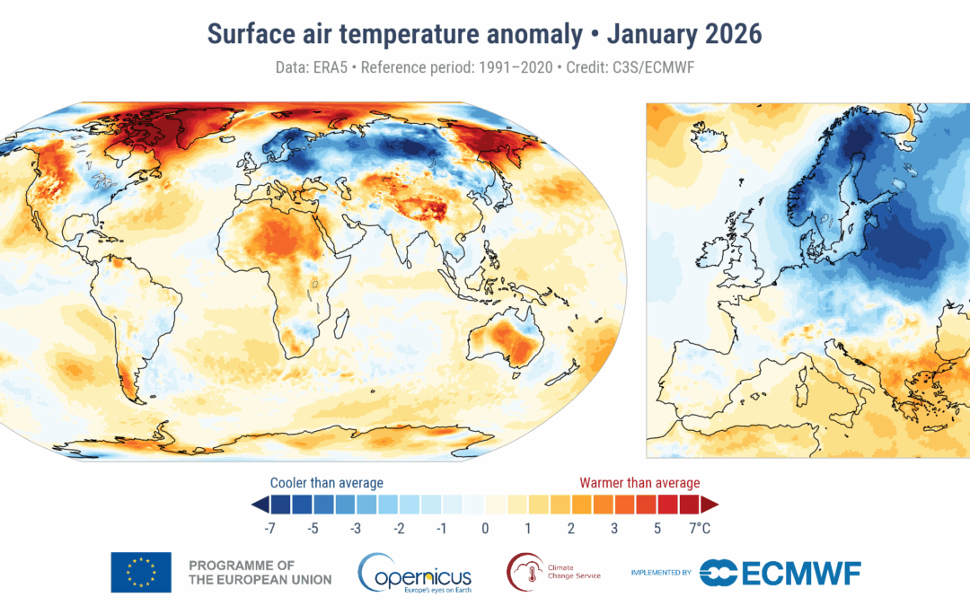 Enero 2025 fue el más cálido registrado a nivel mundial