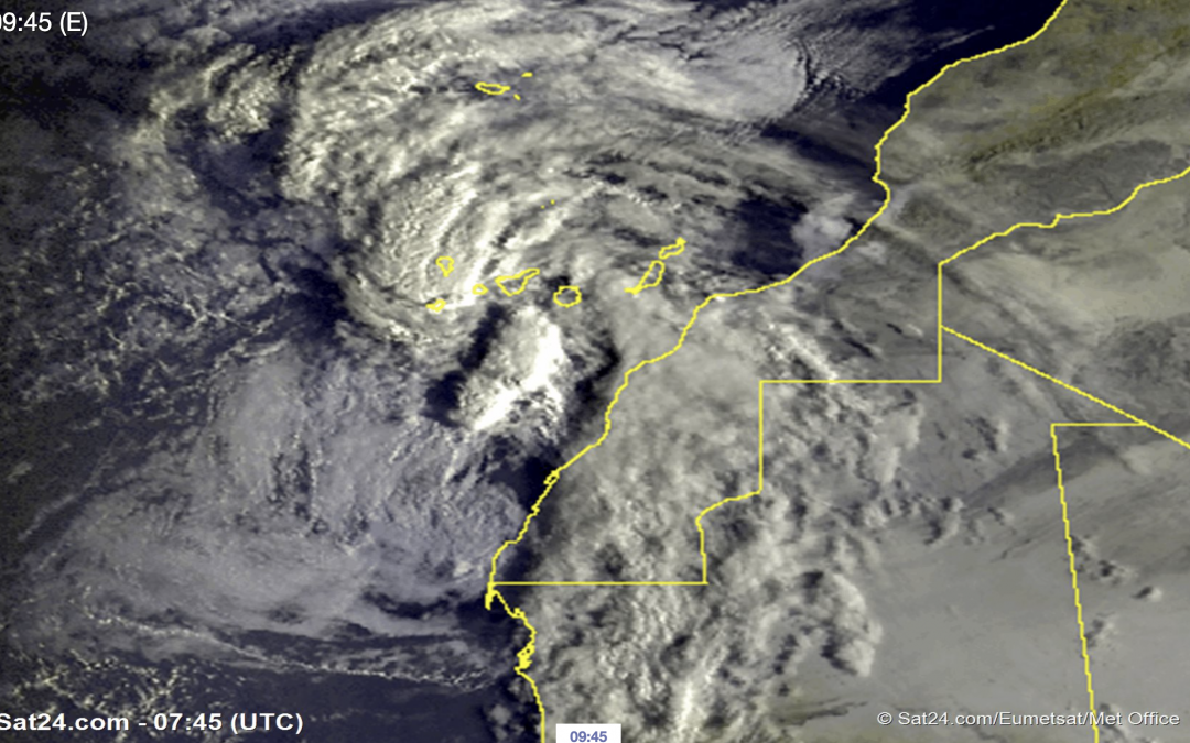 Onda tropical afectando a Canarias