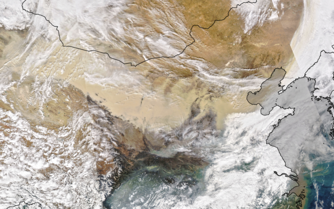 La peor tormenta de polvo en una década sacude China