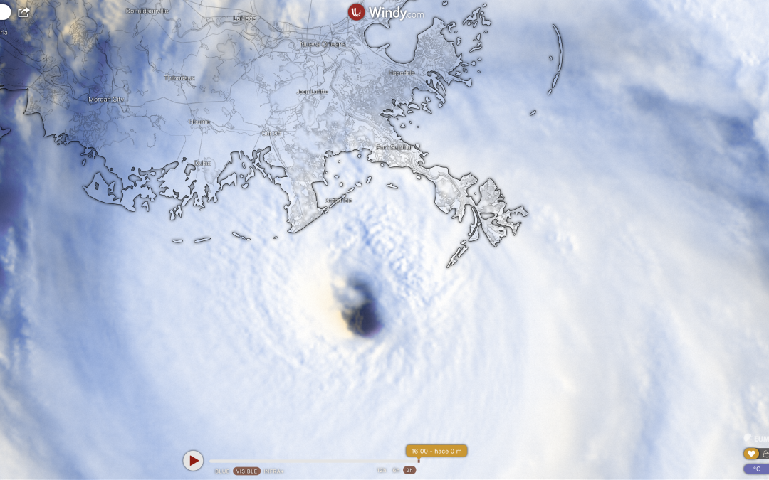 Catastrófico huracán Ida, a punto de tocar tierra en Luisiana