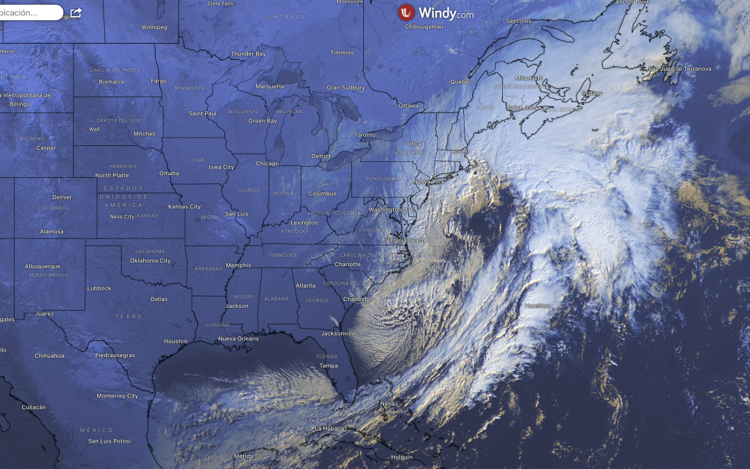 La tempestad invernal Kenan azota la Costa Este de los USA