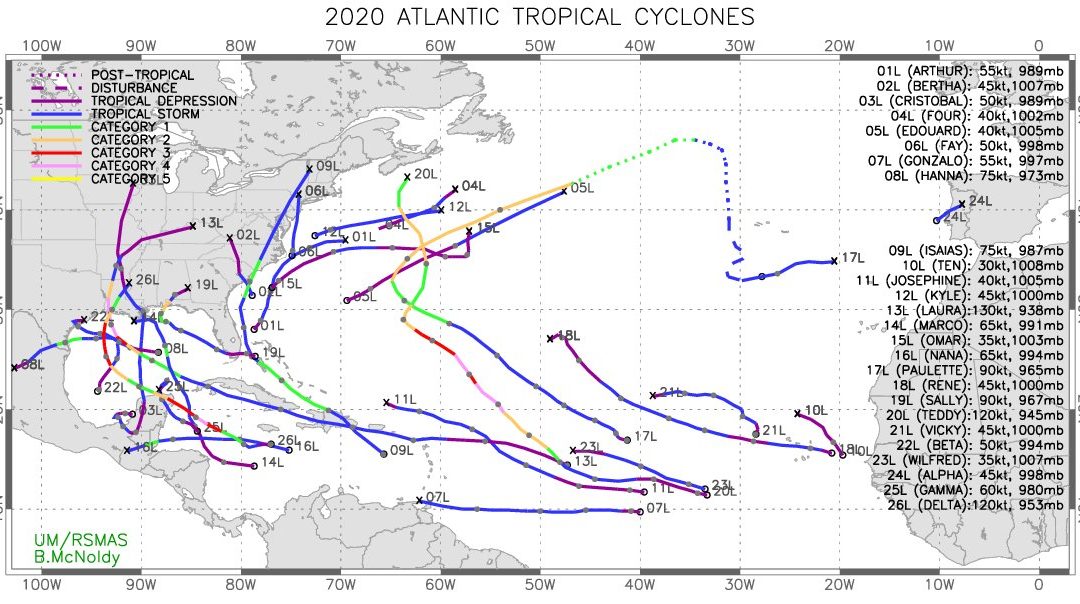Epsilon y Zeta igualarían el número de ciclones del año 2005