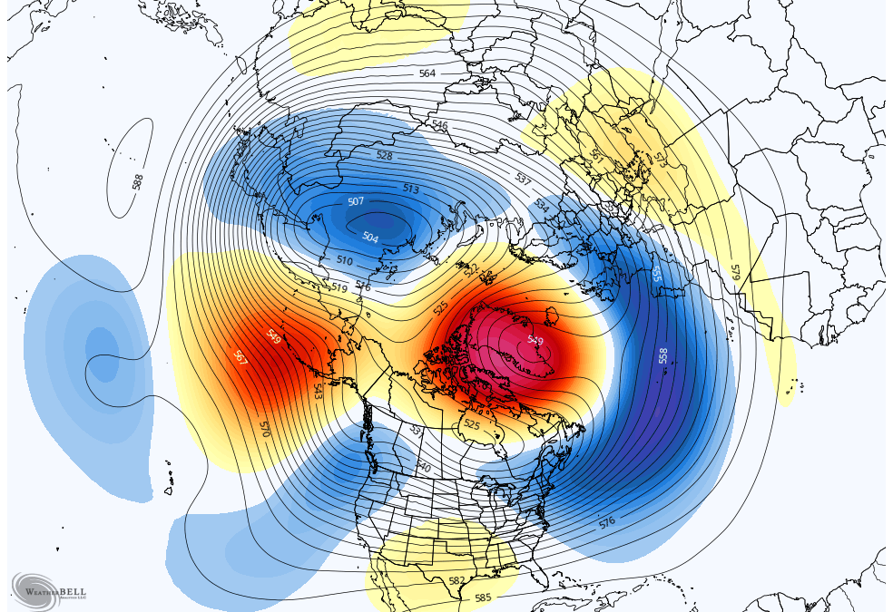 Bloqueo atmosférico en Groenlandia: muy probable