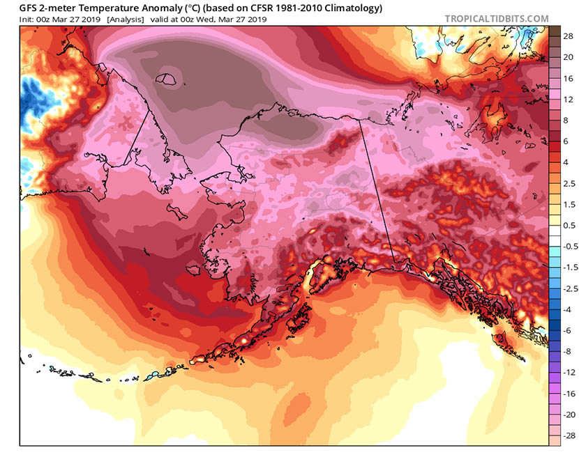 Episodio cálido inusual en el Ártico occidental está batiendo récords de principios de primavera