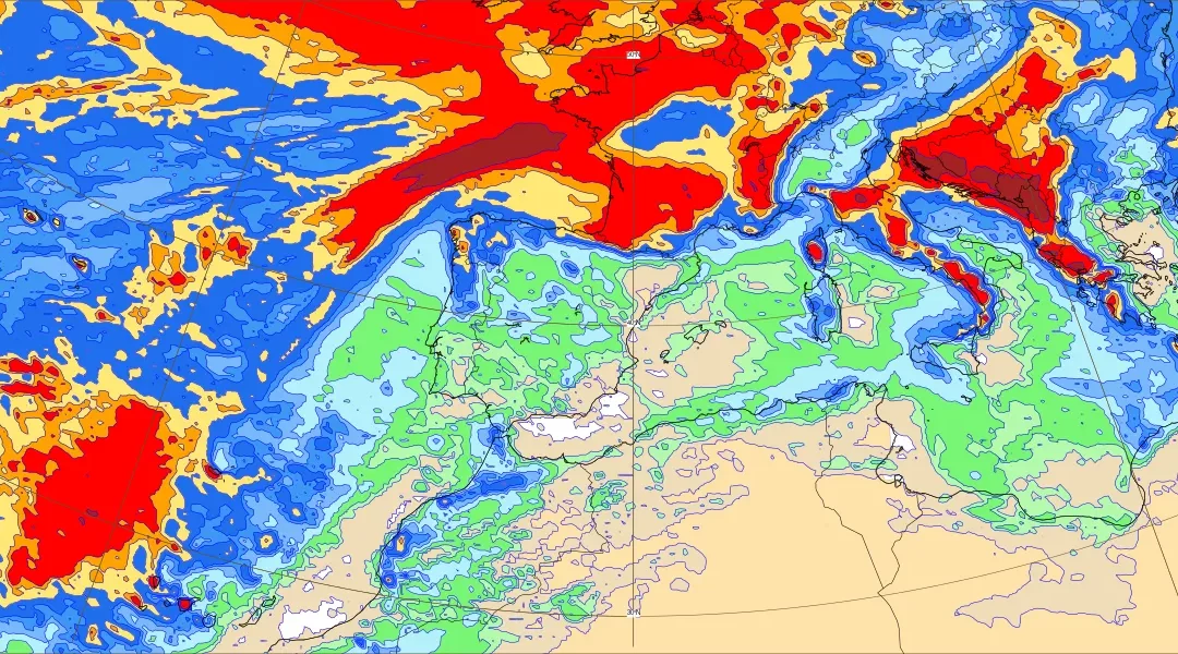 Algunas lluvias en el noroeste, suroeste y Canarias