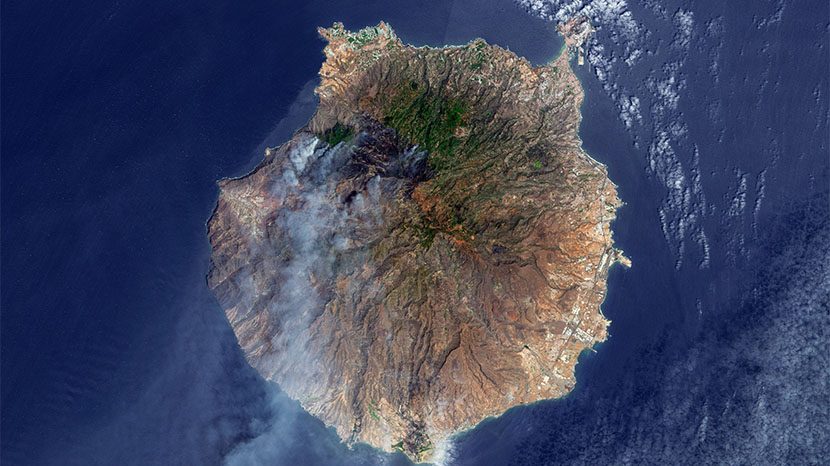 La NASA se hace eco del incendio de Valleseco en Gran Canaria.