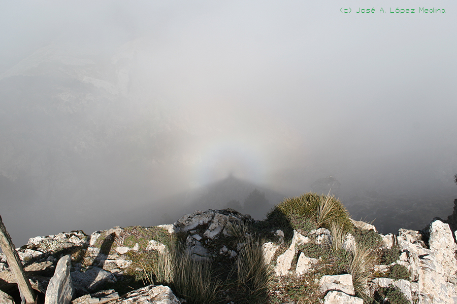 El Espectro de Brocken o gloria