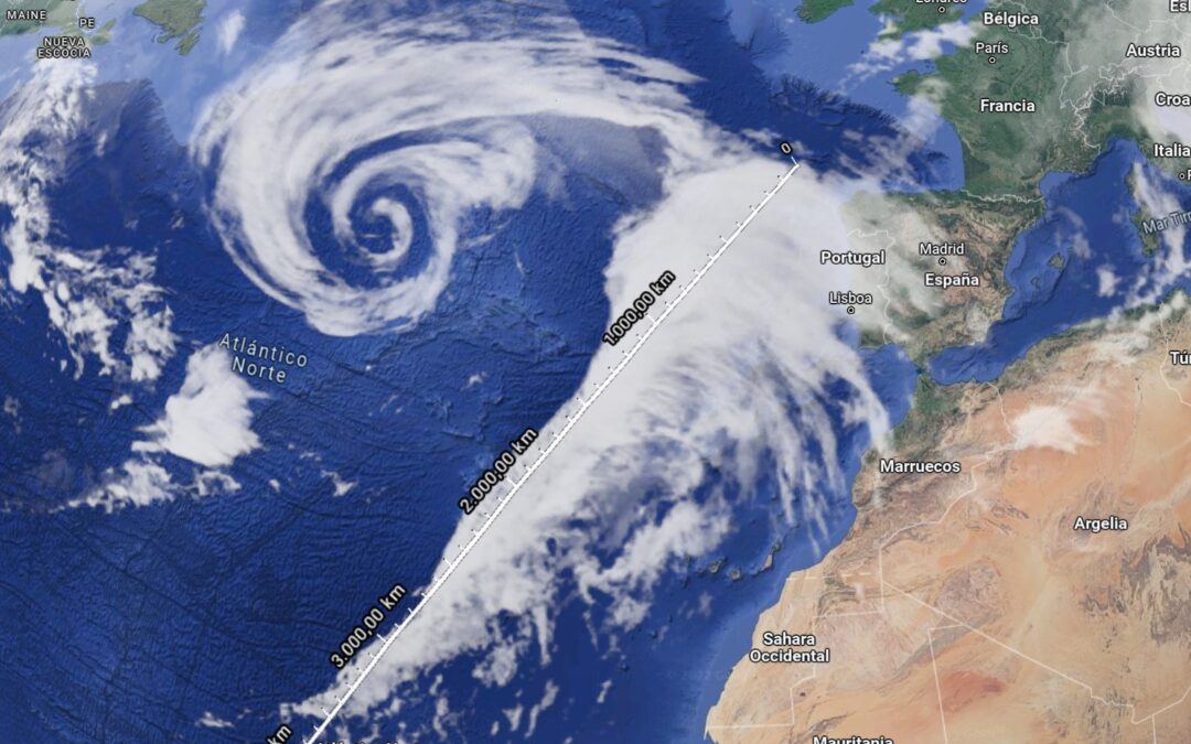 Un frente de 4.000 Km se acerca