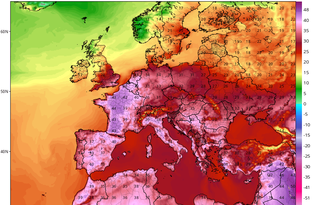Ola de calor potencialmente histórica en Francia