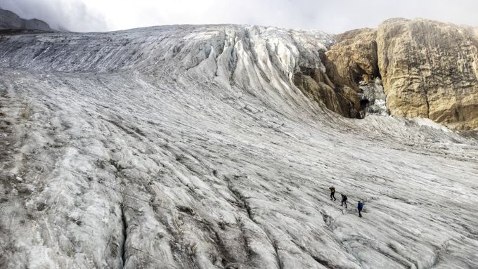 Los glaciares suizos se derriten dramáticamente