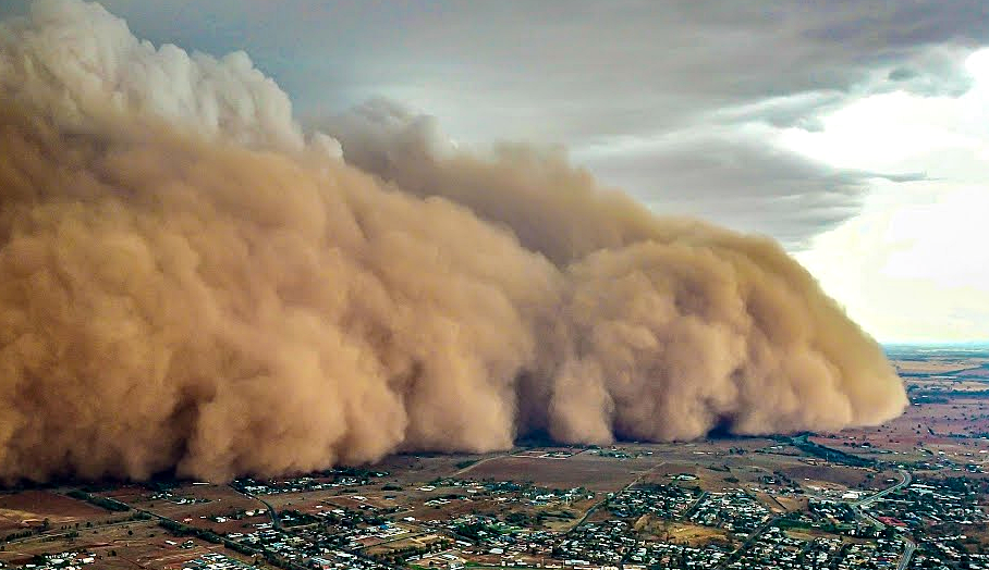 Tormentas de arena o haboob en los últimos días