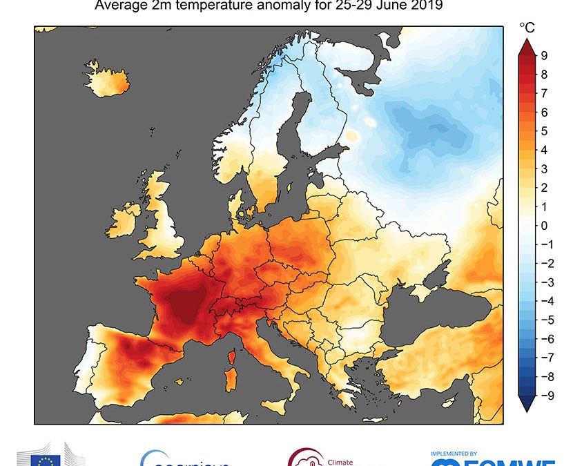 Europa, 2019: temperaturas récord para un mes de junio