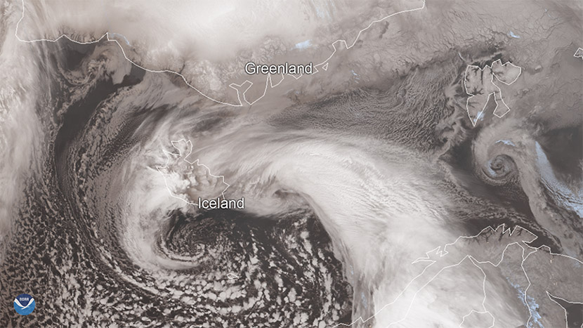 La tempestad invernal más intensa del año causa estragos en Islandia