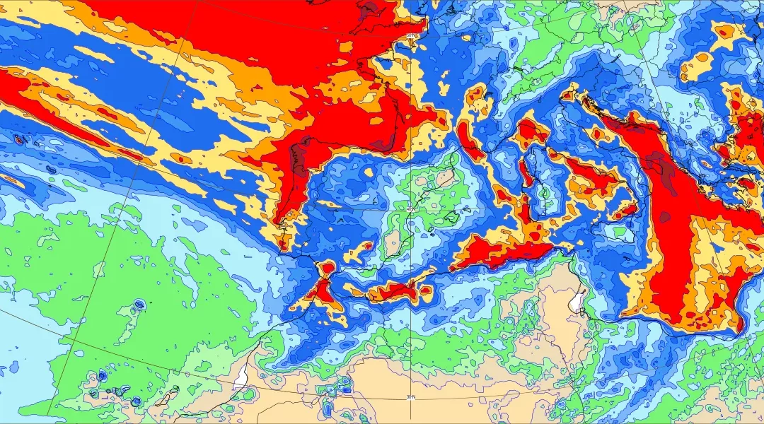 Lluvias sobre todo al norte y oeste