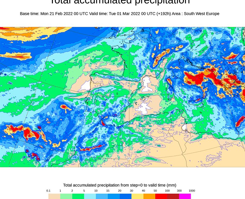 Lluvias débiles al sur a partir del jueves