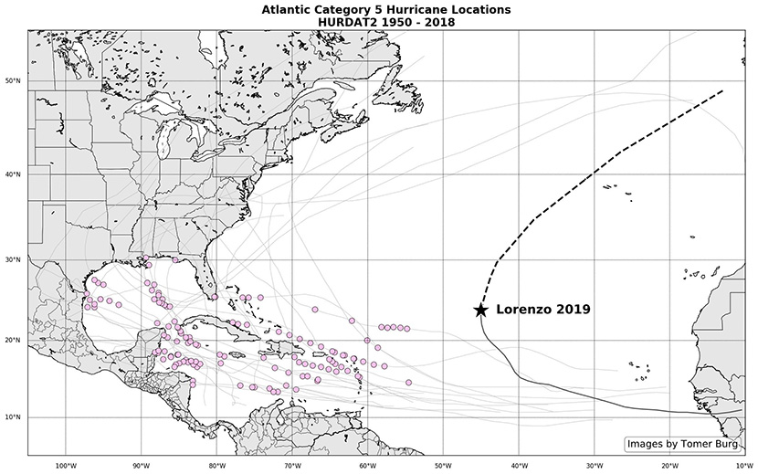 Lorenzo se convierte en un huracán de categoría 5 récord, tan cerca de Europa