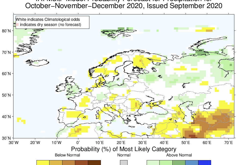 Previsiones estacionales: otoño invierno 2020-2021