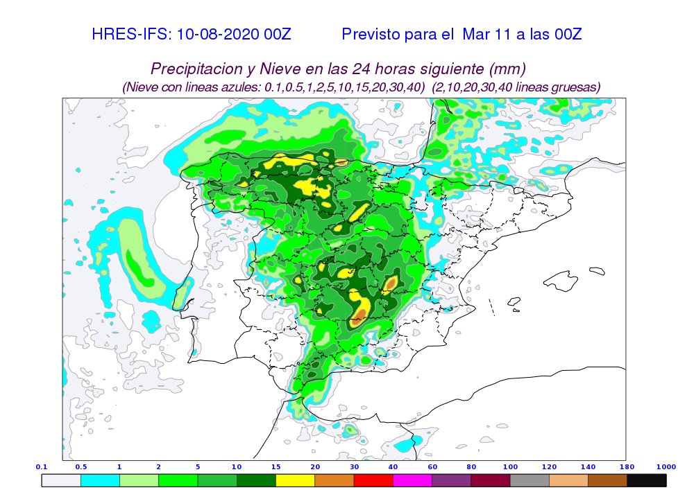 Muchas tormentas y notable descenso térmico