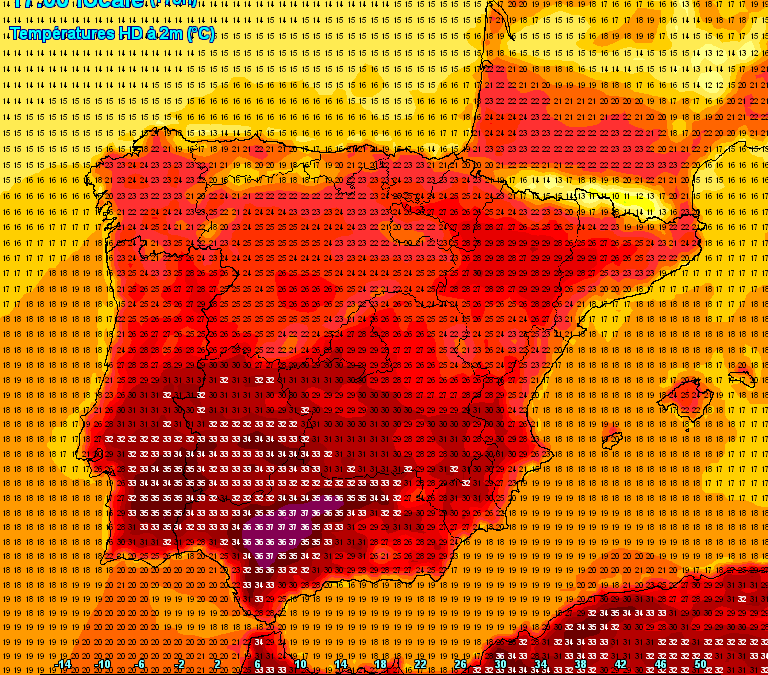 Se prevén anomalías de hasta +15 ºC