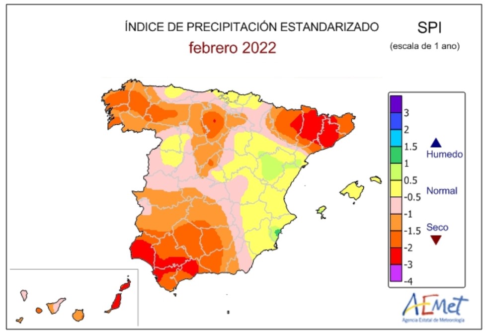 España está en situación de sequía meteorológica